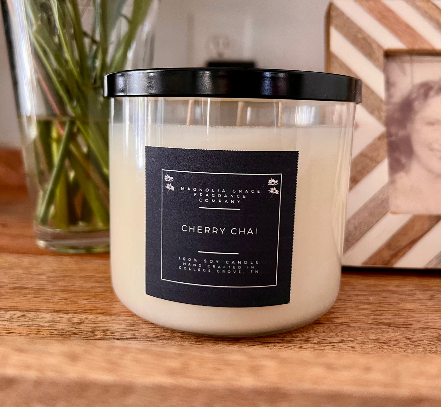 Cherry Chai 3-Wick Soy Candle